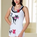 Kedi Baskılı Sporcu Şortlu Takım B326