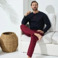 Kocabey 9221 Erkek Midi Yaka Pijama Takım