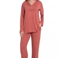 Limissi Viskon Uzun Kollu Kadın Pijama Takımı 24642