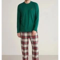 Nautıca M630 Erkek Uzun Kollu Ekoseli Pijama Takımı