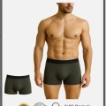 Pamuklu Düz Antrasit Renk Erkek Boxer