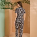 Pjs 27063 Kısa Kol Gömlek Yaka Patlı Pijama Takımı