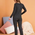 Pjs 28091 Kadın Uzun Kol V Yaka Pijama Takımı