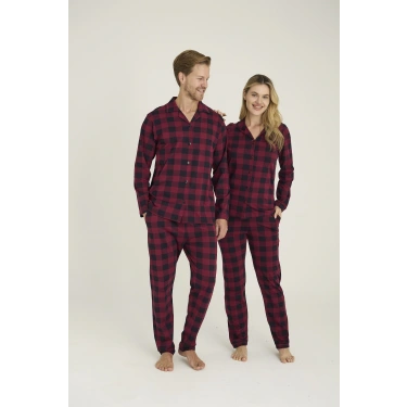 9209 Erkek Apaj Yaka Pijama Takım