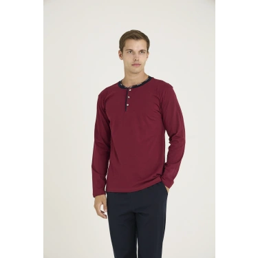 9245 Erkek Midi Yaka Pijama Takım