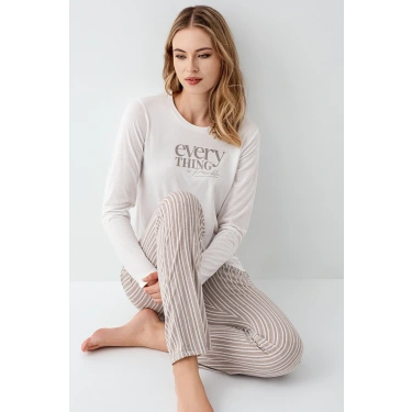 Arnetta 3424-s Kadın Uzun Kol Pijama Takım