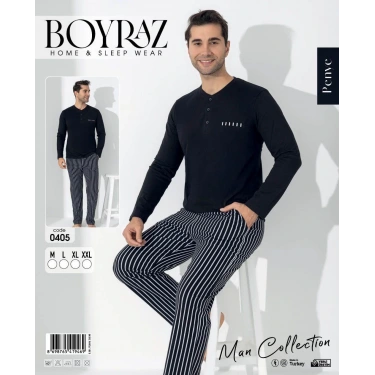 Boyraz 0405 Erkek Uzun Kol Pijama Takımı