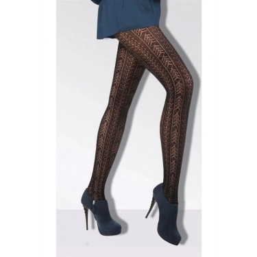 Daymod Kadın Amatista Micro File Desenli Külotlu Çorap