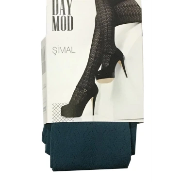 Daymod Kadın Şimal Micro File Desenli Külotlu Çorap