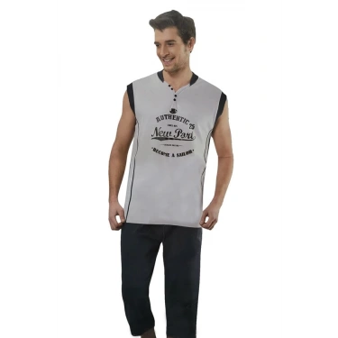 Erkek  Kaprili Pijama Takımı  20009