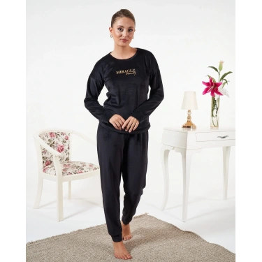 Estiva 25384 Uzun Kol Kadife Pijama Takımı
