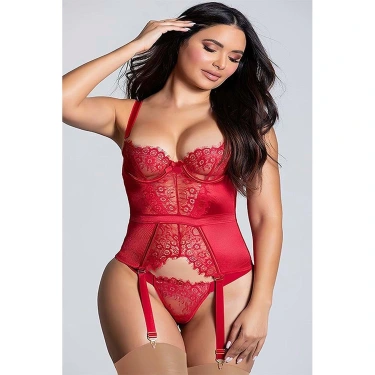 For Dreams 8350 Fantezi Bustiyer Jartiyer Takımı