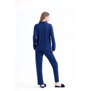 Freshness 775 Kadın Çizgili Penye Pijama Takımı