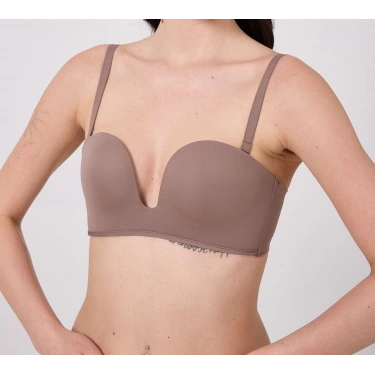 Freshness Msf05 Destekli V Dekolte Lazer Kesim Sütyen