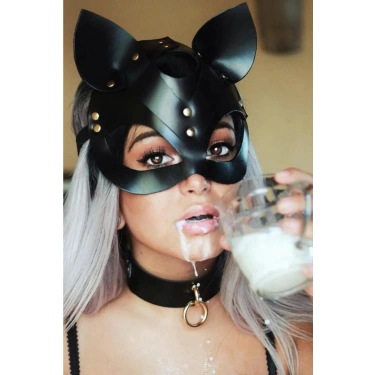 Kedi Kulak Maske Ve Tasma İkili Set Şık 800800