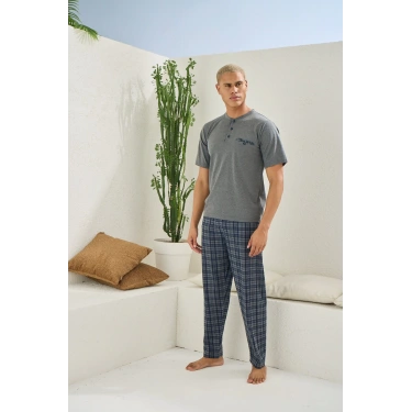 Kocabey 2118 Midi Yaka Pijama Takım