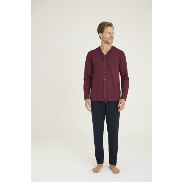 Kocabey 9225 Erkek V.yaka Boydan Düğmeli Pijama Takım