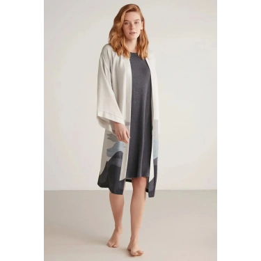 Nautıca W605 Kadın Kısa Gecelik Ve Sabahlık Takımı