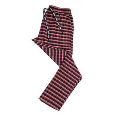 Pijalüx Erkek  Kareli Poplin Cepli Alt Pijama