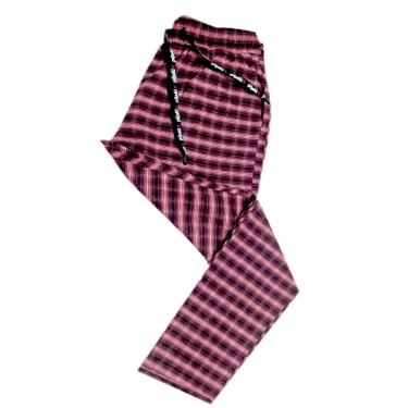 Pijalüx Erkek  Kareli Poplin Cepli Alt Pijama