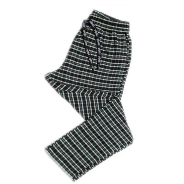 Pijalüx Erkek  Kareli Poplin Cepli Alt Pijama