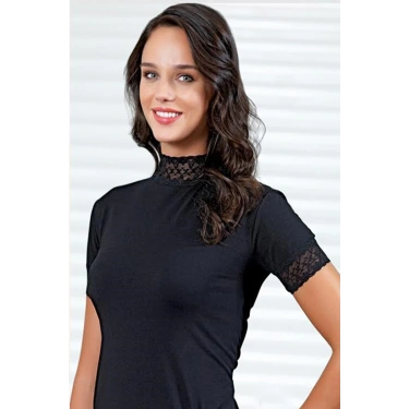 Şahinler Bayan Dantelli Yarım Kollu Atlet B629