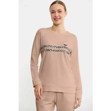 Sementa 76446 Leopar Çizgili Jogger Pijama Takım