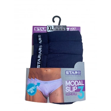Star 109 Erkek 3lü Modal Slip