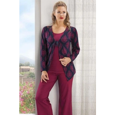 Üç Parçalı Kadın Pijaması 80017