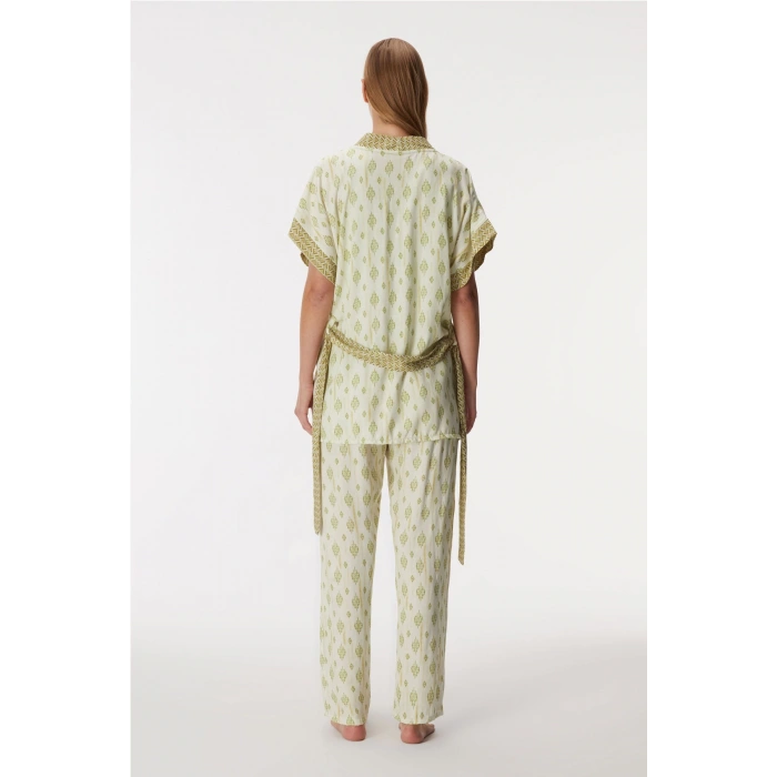 Anıl 11421 Kadın Sabahlık, Atlet Ve Pantolon Takım