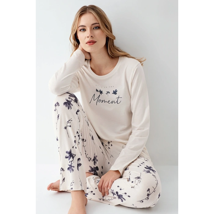 Arnetta 3411-s Kadın Uzun Kol Pijama Takım