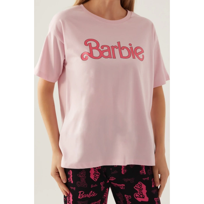 Barbie L1704-s Kadın Kısa Kol Pijama Takımı