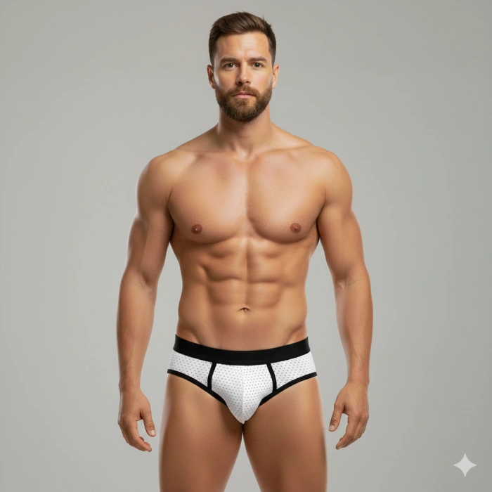 Erkek Beyaz File Slip İç Giyim