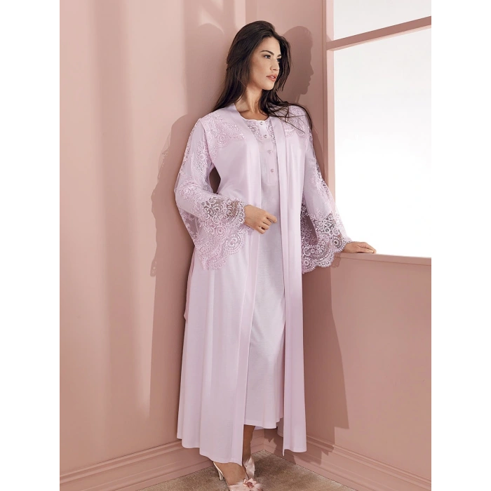 Espuar 737 Penye Uzun Gecelik Sabahlık Takım