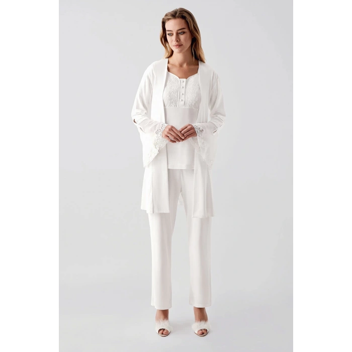 Freshness 322 Kadın Sabahlıklı Pijama Takımı