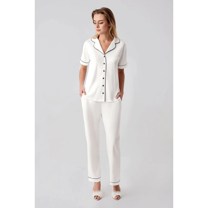 Freshness 324 Kadın 4lü Sabahlıklı Şorlu Pijama Takımı