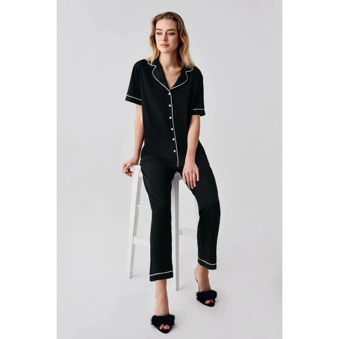 Freshness 324 Kadın 4lü Sabahlıklı Şorlu Pijama Takımı