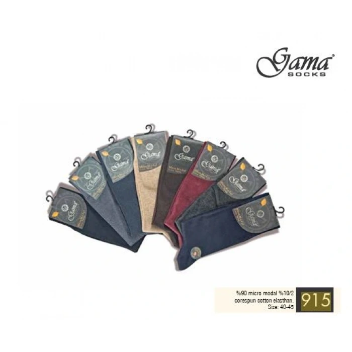 Gama 915 Erkek Mikro Modal Core Spun Pamuk Çorap