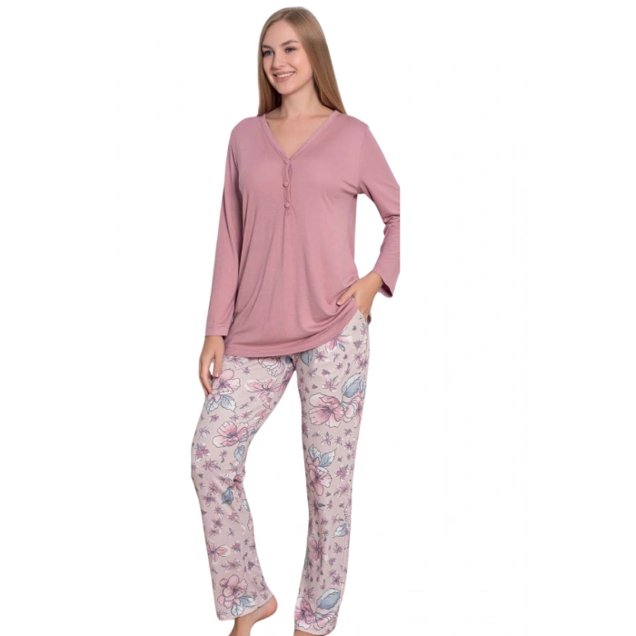 Limissi Desenli Malisa Pijama Takımı 24408
