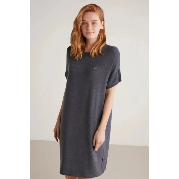 Nautıca W605 Kadın Kısa Gecelik Ve Sabahlık Takımı