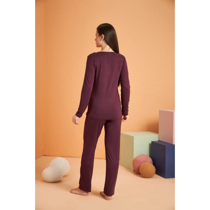 Pjs 28048 Kadın Patlı Pijama Takım