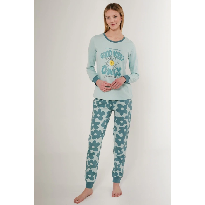 Roly Poly 3247-s Kadın Uzun Kol Pijama Takımı