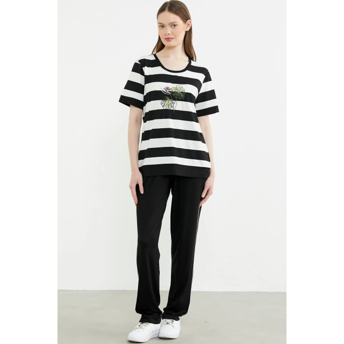 Sementa 76476 Rahat Kalıp Çizgili Pantolon Takım