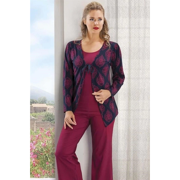 Üç Parçalı Kadın Pijaması 80017