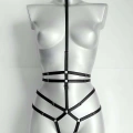 Ağ Kısmı Açık Seksi Jartiyer Harness - Brf370