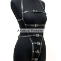 Ağı Bölgesi Açık Deri Fantezi Giyim, Deri Deri Body Harness - Brf790