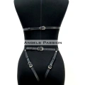 Ağı Bölgesi Açık Deri Fantezi Giyim, Deri Deri Body Harness - Brf790