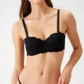 Balenli Straplez Desteksiz Sütyen Takımı Kadın 4562
