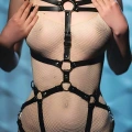 Bayan Deri İç Giyim, Vücudu Saran Seksi Harness - Brf860
