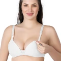 Beyaz Mı Emay 1422 Modal Cotton Kaplı Emzirme Sütyen
